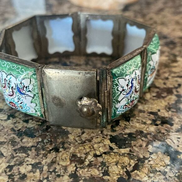 Vintage Persian Tile Panel Bracelet - Picture 5 of 8